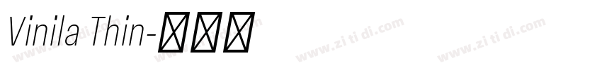 Vinila Thin字体转换